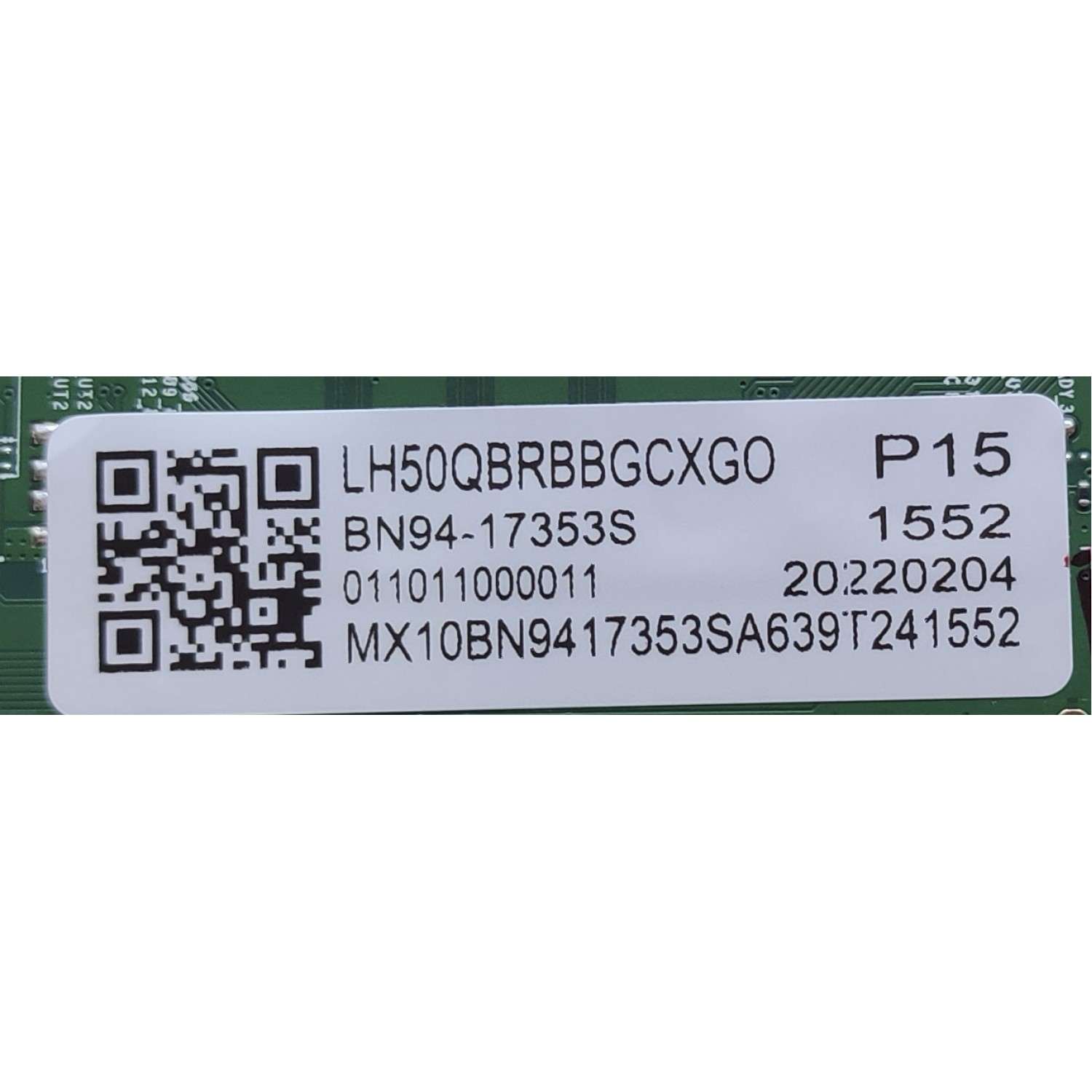 MAIN PARA TV SAMSUNG / NUMERO DE PARTE BN94-17353S / BN41-02804A / BN97-15953P / BN9417353S / 20220204 / PANEL CY-NT050HGCVUH / DISPLAY PT500GT02-B VER.1.1 / MODELO LH50QBRBBGCXGO XC05	 - Imagen 3
